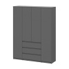 Денвер Шкаф 4-х ств. SV-мебель (Графит серый)