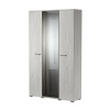Прихожая Италия ШК-1300 Шкаф 3-х ств. с зеркалом ПАМИР (Крафт белый)