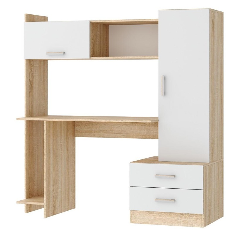 Стол ПКС-7 ПАМИР (Сонома-Белый глянец)