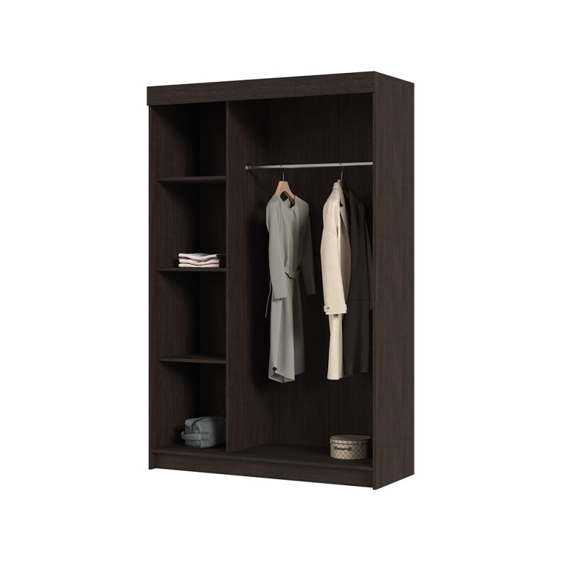 Басса (Бася)/Брио ШКК 551 Шкаф-купе 1300 СТЕНД/ТВД (фасад БЕЛФОРТ/корпус ВЕНГЕ (1,3х2,02х0,516))