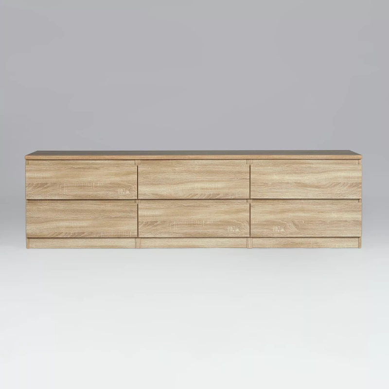 Кастор Тумба 6 ящиков СВЕДСТА (Сонома (1944*542*396))