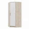 Спальный гарнитур Мартина Шкаф угловой для одежды 850 МИФ (Белый глянец, сонома)