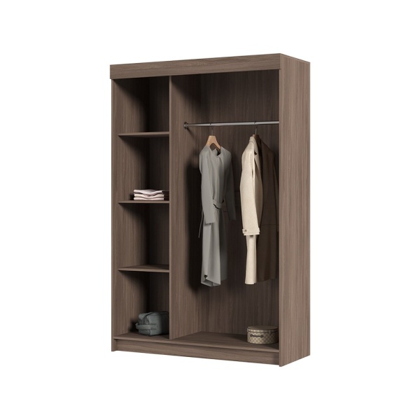 Басса (Бася)/Брио ШКК 551 Шкаф-купе 1300 СТЕНД/ТВД (фасад ШИМО СВЕТЛЫЙ/корпус ШИМО ТЕМНЫЙ (1,3х2,02х0,516))