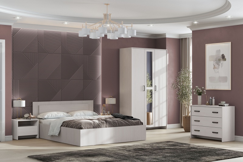 Мебель для спальни МСП 1 тумба прикроватная SV-мебель (Ясень Анкор светлый (501*414*358))