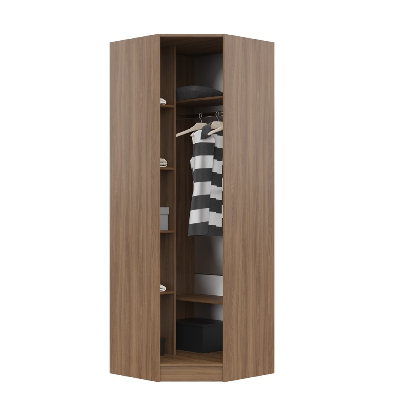 Гармония ШУ 601М шкаф угловой СТЕНД (фасад ШИМО СВЕТЛЫЙ/корпус ШИМО ТЕМНЫЙ (0,78х2,2х0,78))