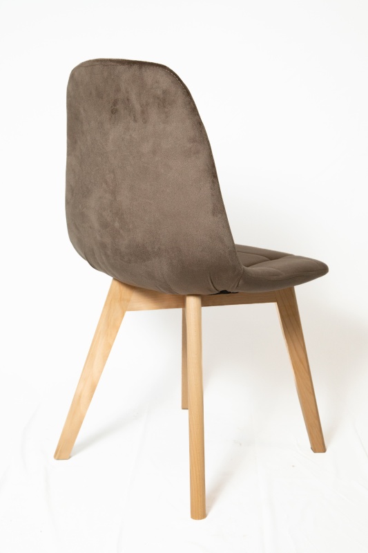 Стул Аделаида КНР (стул с бархатным сиденьем и деревянными ножками темно-коричневый)