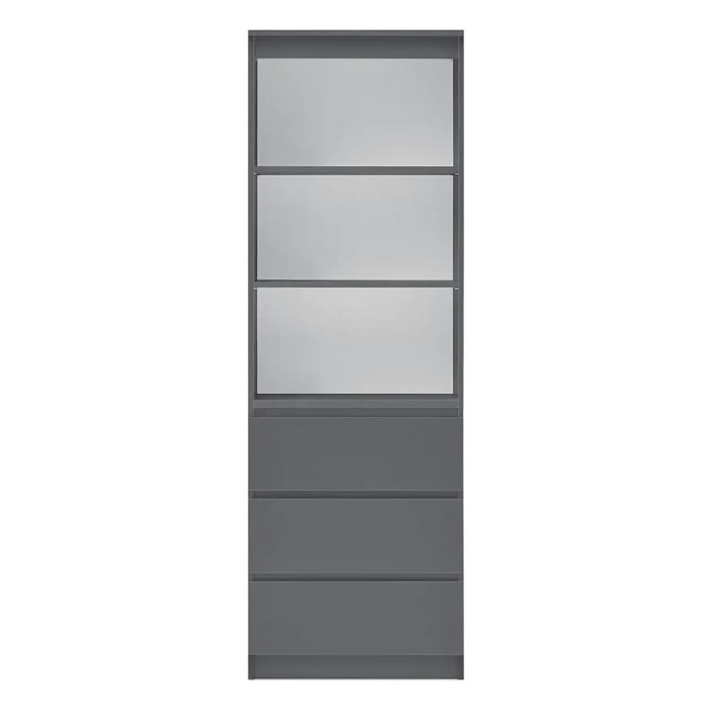 Челси Стеллаж МИФ (Графит, графит)