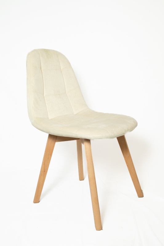 Стул Аделаида КНР (стул с бархатным сиденьем и деревянными ножками бежевый)