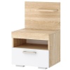 Соната Тумба прикроватная ТС-450 ПАМИР (Сонома-Белый глянец)