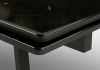 Стол Аруба-2 1200 Керамика СТОЛПРОМ (Керамика мрамор черный опоры черный мат. (1200х800+600))