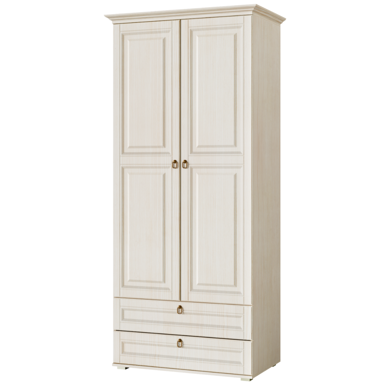 Гостиная Престиж-1 ПВХ Шкаф бельевой МИФ (Сандал светлый)