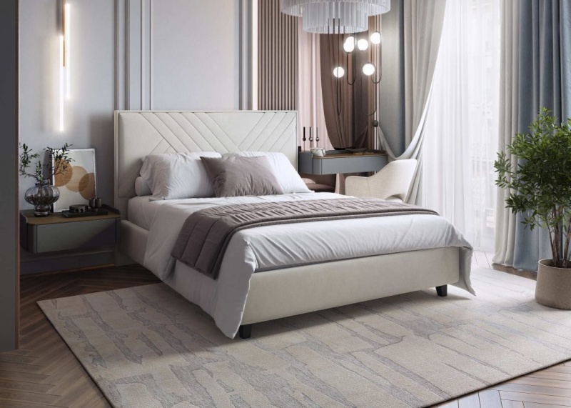 Кровать НА опоре Мира 1800 МЛЕК (нео 22/бирюза)