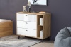 Модульная система Милан Комод 3 ящика SV-мебель (Дуб Золотой/Белый матовый)