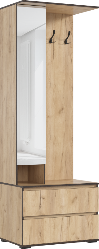 Прихожая Норд МИФ (Дуб Крафт (Золотой)(КРОМКА ВЕНГЕ))