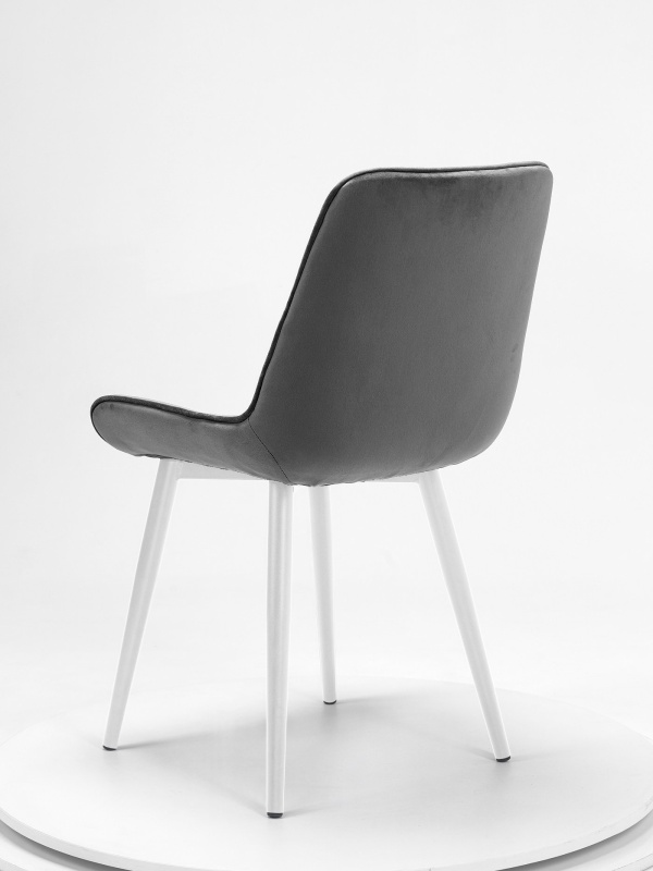 Стул Румба ПАМИР (F83 Серый/Белая опора)