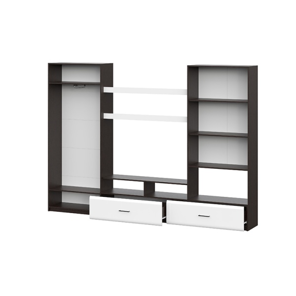 Мебель для гостиной МГС 7 Исполнение 1 SV-мебель (венге/белый глянец)