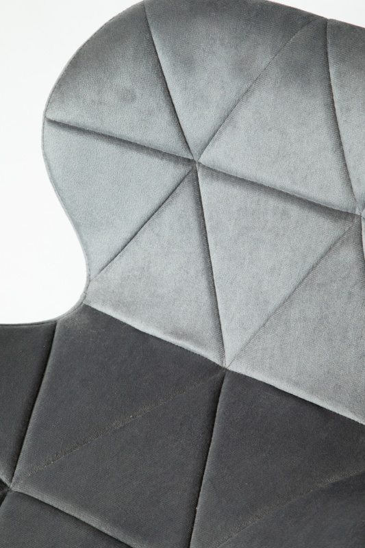 Стул Манжера КНР (бархатный стул, деревянные ножки, металлический каркас 59 темно-серый)