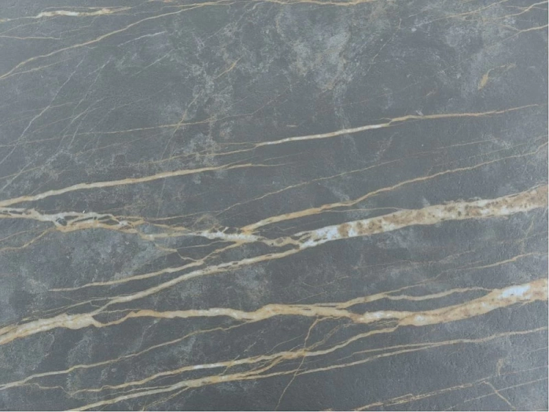 Стол Бахус Керамика 1200 Ваша Мебель (Керамика мрамор черный Noir Desire Bocciardato (2кат), мдф черный, опоры черные (d=1200(1600)) СНЯТ)