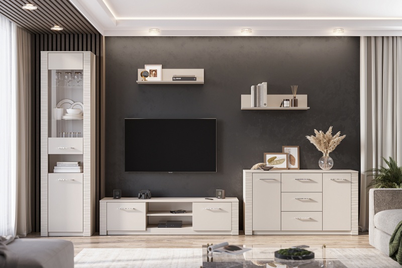 М/С Калипсо Комод 3 ящика 2-х ств. SV-мебель (Меланж)