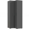 Норд Шкаф угловой МИФ (Графит)