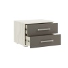 Спальный гарнитур Фиеста NEW Тумбы (в компл. 2шт, цена указана за 1ед.) МИФ (Графит/Дуб Крафт Белый)