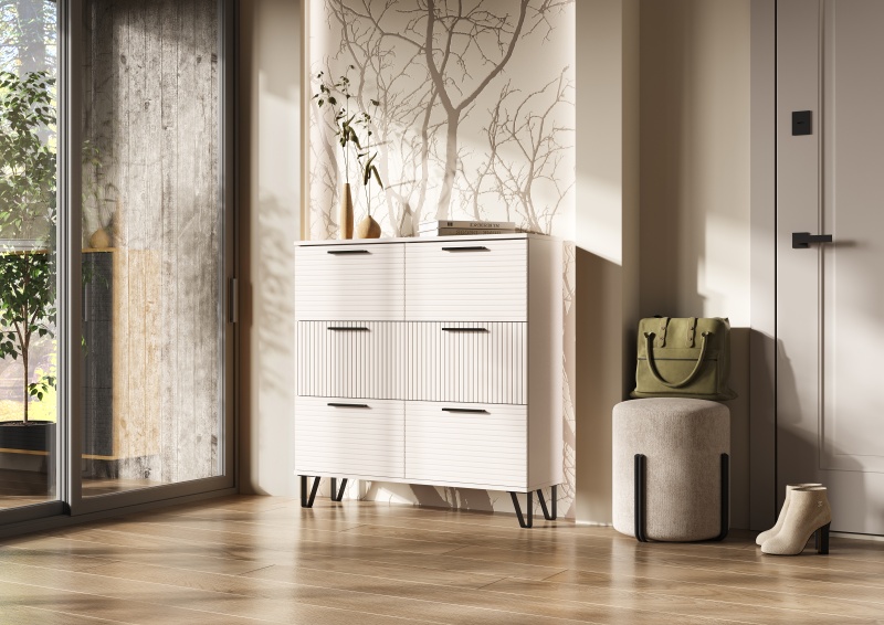 Прихожая Флэш Обувница (1000) МИФ (Кашемир, Кашемир)