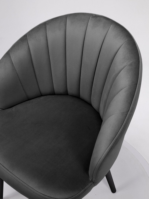 Стул Зефир ПАМИР (F83 Серый/Черная опора)