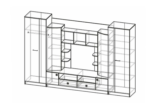 Гостиная Венеция МИФ (Сандал светлый)