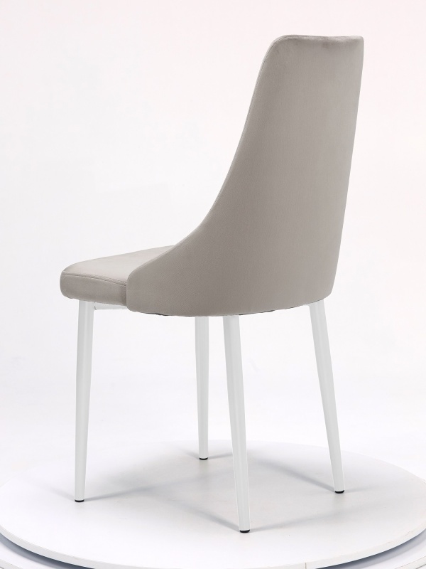 Стул Руссо ПАМИР (F81 Светло-серый/Белая опора)