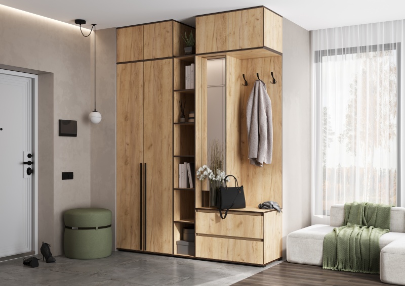 Норд Пенал открытый (300) МИФ (Дуб Крафт (Золото))