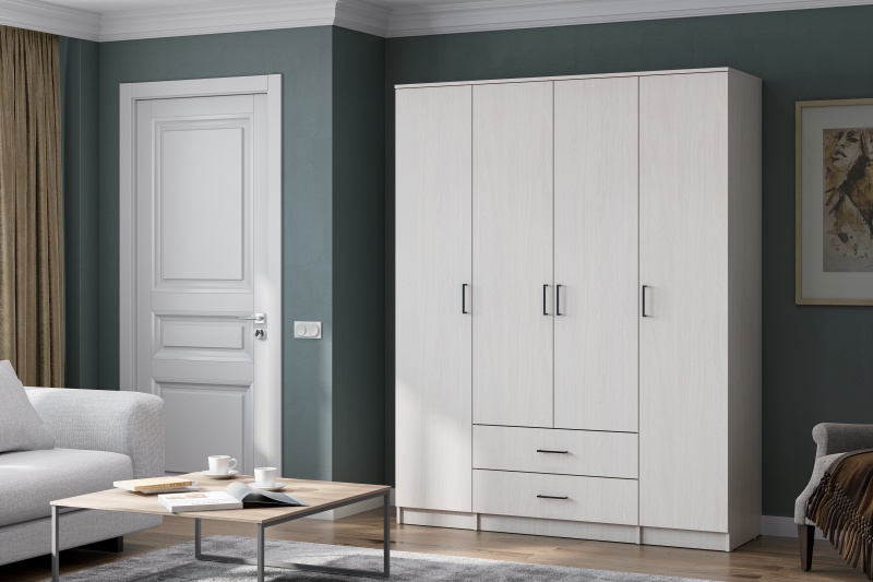 Шкаф ШК 1 SV-мебель (Анкор светлый (1 ручка на фасаде, глубина направляющих 350мм))