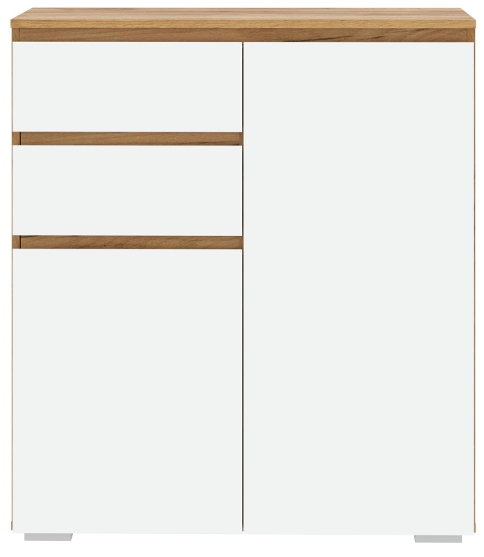 Прихожая Гретта Тумба 2С2Я ПАМИР (Крафт золотой-Белый)