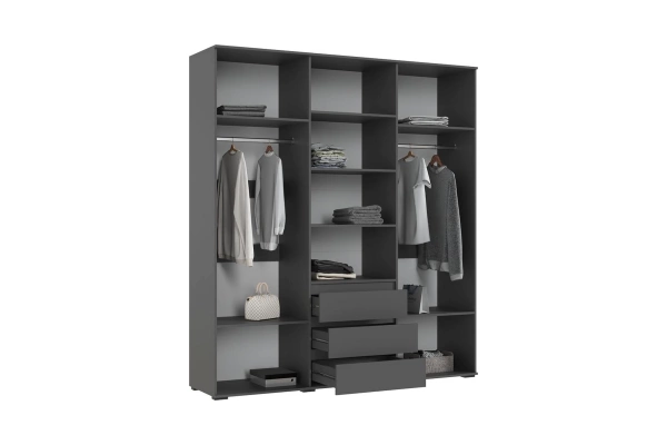Норд Шкаф 6-ти ств. МИФ (Графит, Графит)