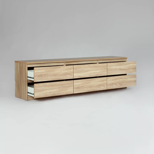 Кастор Тумба 6 ящиков СВЕДСТА (Сонома (1944*542*396))