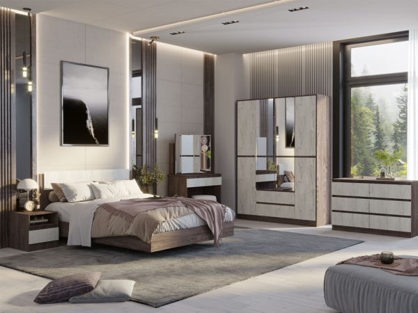 НКМ Милана секция №2 трельяж РОСТОК (Ясень анкор / Дуб эльза)