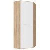 Прихожая Италия ШУ-800 Шкаф угловой ПАМИР (Сонома-Белый глянец)
