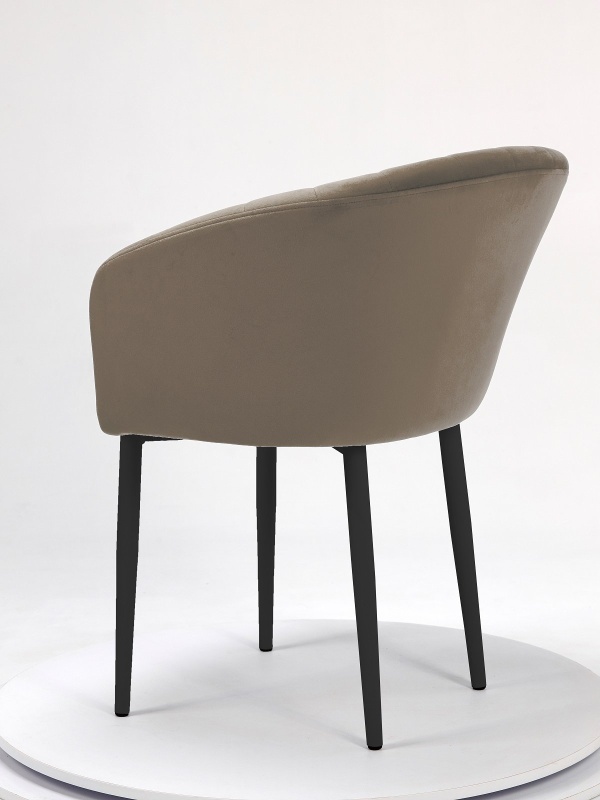 Стул Версаль ПАМИР (F08 Бежевый/Черная опора)