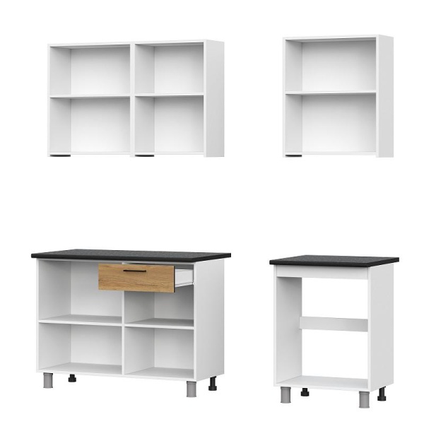 Кухонный гарнитур "Лаванда" (без столешницы) SV-мебель (Дуб Золотой)