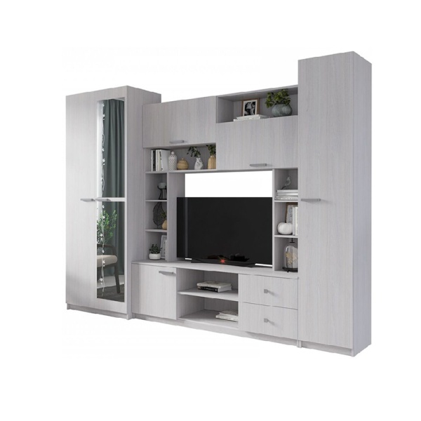 Гостиная Марта - М СТЕНД (фасад АНКОР/корпус АНКОР (2700*2124*468/ТВ 936*812))