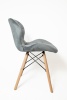 Стул Манжера КНР (бархатный стул, деревянные ножки, металлический каркас 59 темно-серый)