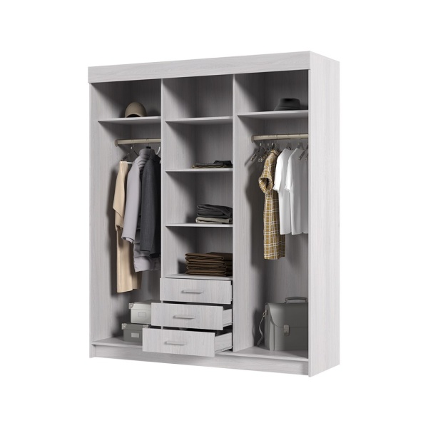 Лидер 1 Шкаф-купе 170-1К СТЕНД (фасад АНКОР/корпус АНКОР (1,7х2,1х0,562))