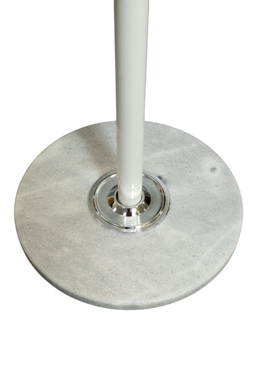 Вешалка Мори (NM-8009) КНР (Белый. Метал трубка с + мраморное основание)