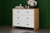 М/С Дольче Комод 3 ящика SV-мебель (Дуб золотой/Белый)