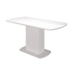 Стол обеденный Соренто-2 МЛЕК (Белый глянец,без Ф/П (1100/1420*700))