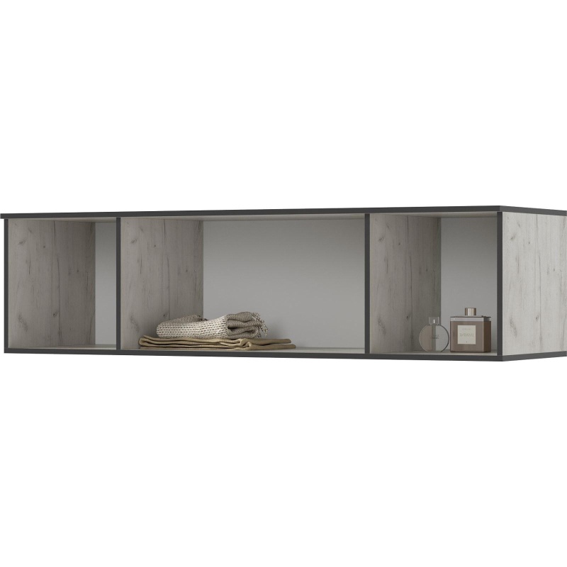 Норд Антресоль к шкафу (1600) МИФ (Дуб Крафт Белый)