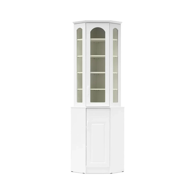 Буфет Констанция угловой МИФ (Белый матовый)