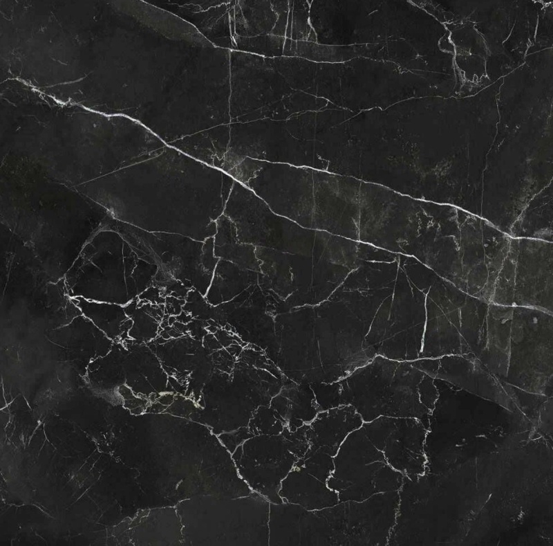 Стол Аруба-2 1200 Керамика СТОЛПРОМ (Керамика мрамор черный опоры черный мат. (1200х800+600))