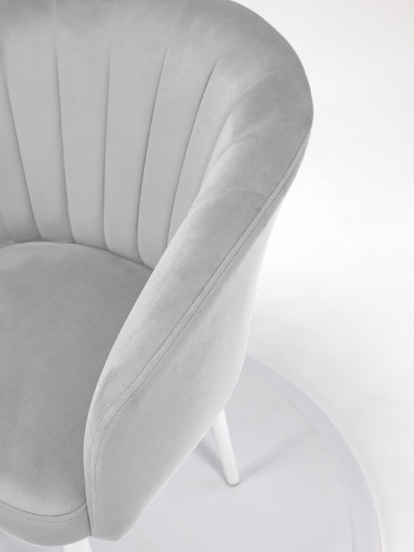 Стул Версаль ПАМИР (F80 Серый минт/Белая опора)