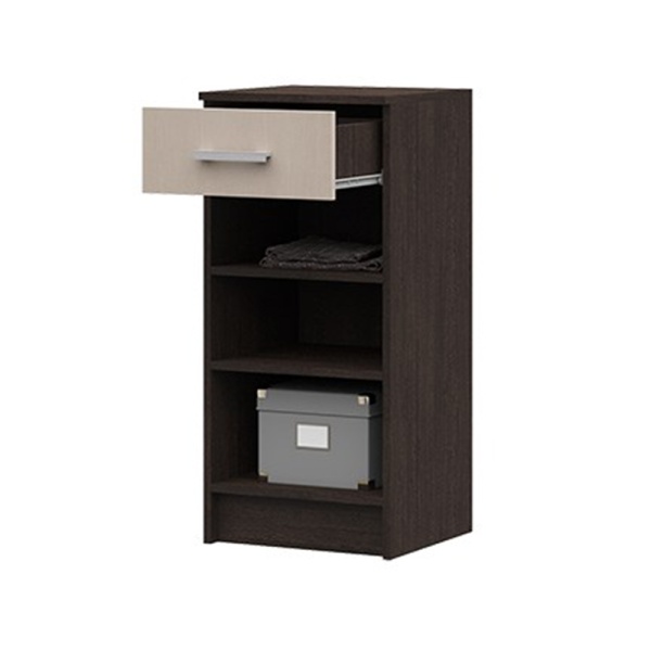 Машенька/Тива ТБ 201 Тумба 400 с ящиком СТЕНД/ТВД (фасад БЕЛФОРТ/корпус ВЕНГЕ (0,4х0,866х0,376))