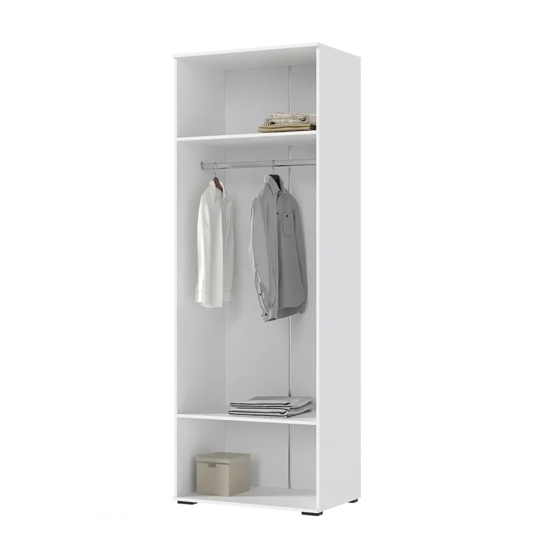 Норд Шкаф 2-х ств.(800) МИФ (Белый глянец, Белый)